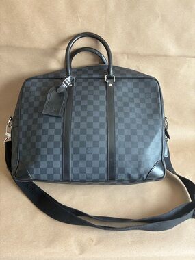Louis Vuitton Damier Graphite Canvas Porte Documents Voyage Travel Bag